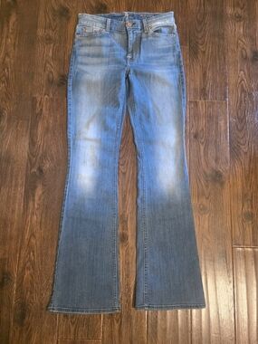 7 For All Mankind Like New Y2k Women’s Blue Faded Bootcut Jeans